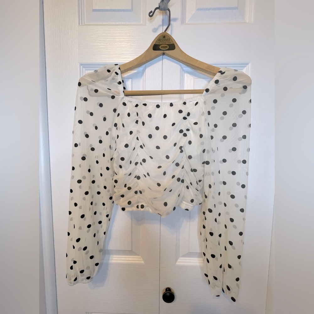 Polka dot top